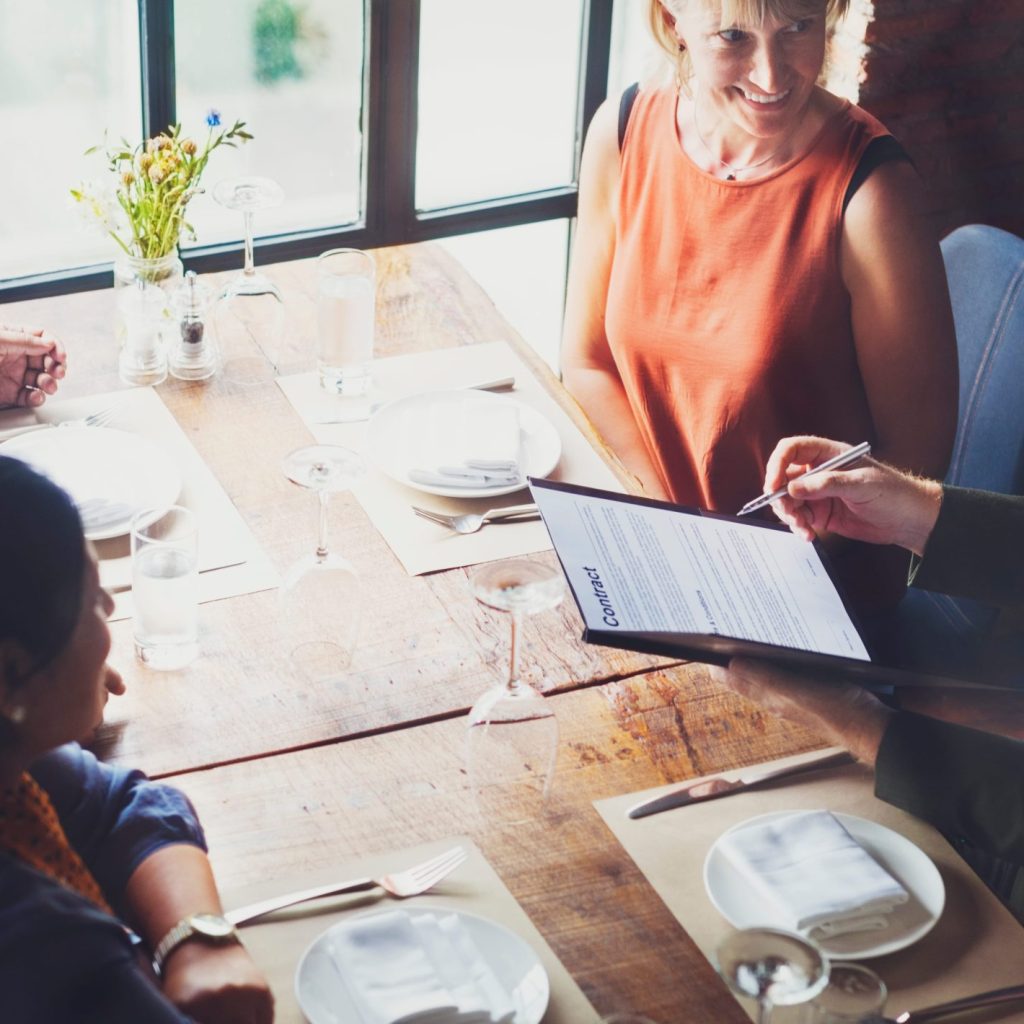 Business People Dining Together Concept